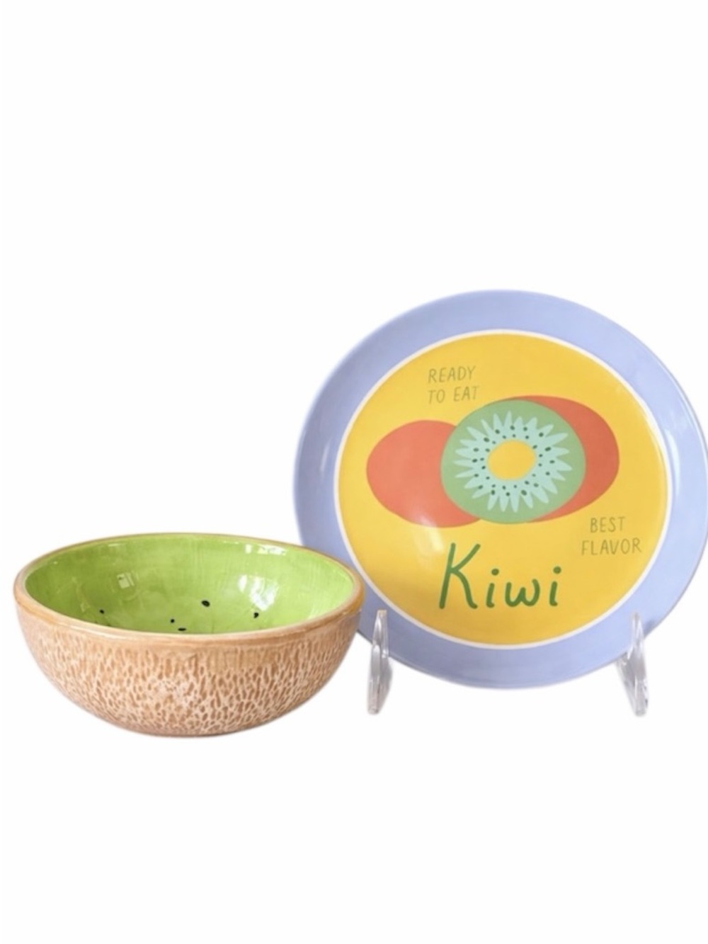 Target Kiwifruit Bowl and Kiwifruit Plate Set